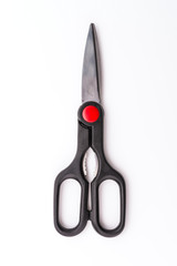Kitchen scissor object isolated on white