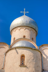 Fototapeta na wymiar Russia Veliky Novgorod Church Savior Nereditsa