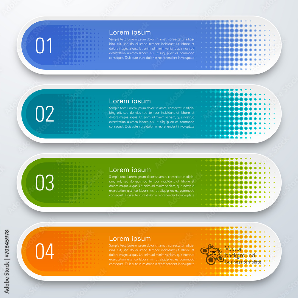 Canvas Prints infographics web banner & label design