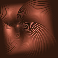 Brown swirl vector abstraction background