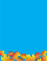 Bright leaves border