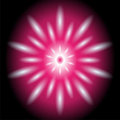 Dotted ray circular light Vector purple Background