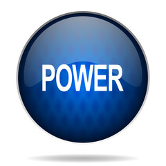 power internet blue icon