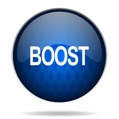 boost internet blue icon