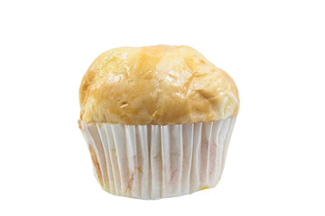 bun bread fill with pandan custard
