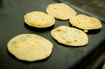 making typical tortillas from guatemala