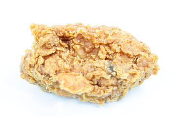 Fry chicken isolated in white background
