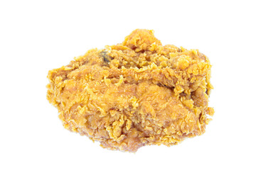 Fry chicken isolated in white background