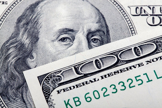 Dollars closeup.Highly detailed picture of American money