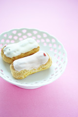 Cream eclairs