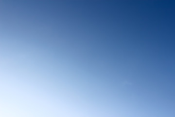 Blue sky background.