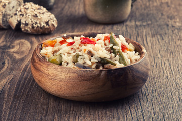 rice with vegetables
