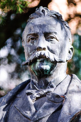 Statua di bronzo di Felice Cavallotti, monumento, Pisa