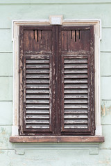 old wooden window