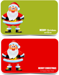 Merry X-mas and Happy New Year gift cards