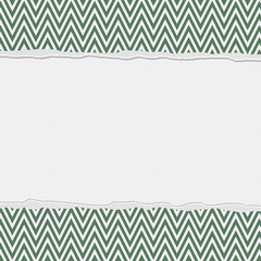 Green and White Torn Chevron Frame Background