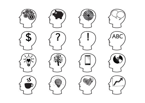 Thinking Head Icon idea