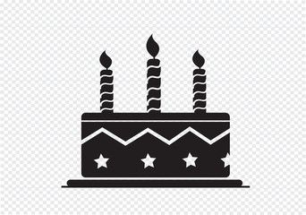 Birthday cake icon