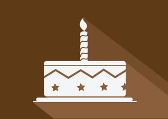Birthday cake icon