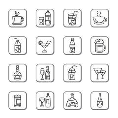 Drinks Doodle Icons