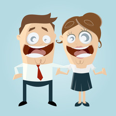 businessfrau und businessmann team