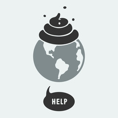 Symbol pollution of the planet