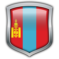 Naklejka premium Mongolia shield