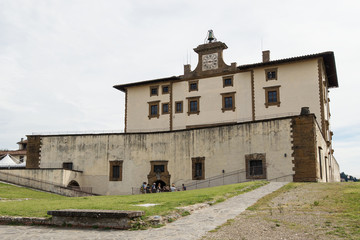 Fototapeta na wymiar Forte Belvedere facade. Florence, Italy,
