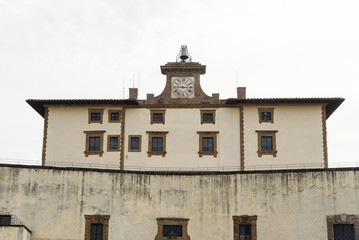 Fototapeta na wymiar Forte Belvedere facade. Florence, Italy,