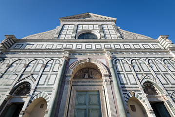 Fototapeta premium Santa Maria Novella, the city's principal Dominican church. Flor