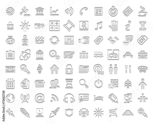 "White stamp icons" Stock image and royalty-free vector files on