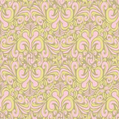 Seamless vintage bright green background