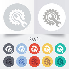 Repair tool sign icon. Service symbol.