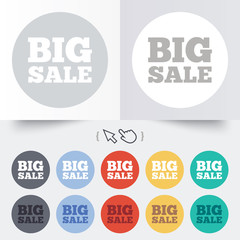 Big sale sign icon. Special offer symbol.