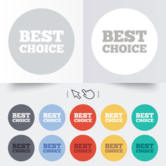 Fototapeta premium Best choice sign icon. Special offer symbol.