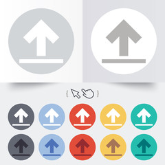 This side up sign icon. Fragile package symbol.