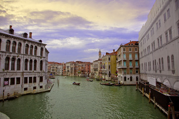 Colourful city of Venice in Italy
