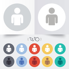 Fototapeta premium User sign icon. Person symbol.