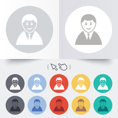 User sign icon. Person symbol.