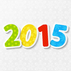 New Year concept with 2015 number