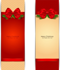 Merry X-mas and Happy New Year labels