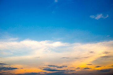 Naklejka na ściany i meble sky with clouds in the evening
