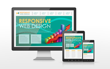 responsive web design in TV, tablet and smart phone