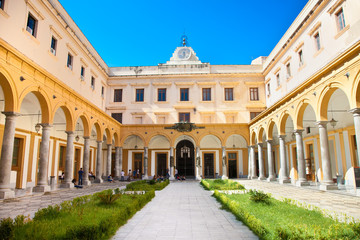 Quadrangle of the law faculty , University of Palermo. Sicily.