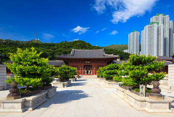 Chi lin Nunnery, Tang dynasty style Chinese temple, Hong Kong, C
