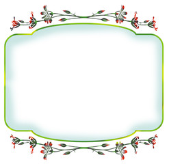 Elegant background with ornaments and floral details.