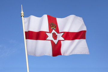 Fototapeta na wymiar Flag of Northern Ireland - Ulster Banner