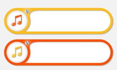 Obraz premium vector buttons with screw and music icon