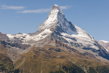 Zermatt, Dorf, Schweizer Alpen, Trockener Steg, Sommer, Schweiz