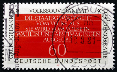 Postage stamp Germany 1981 Sovereignty of the People